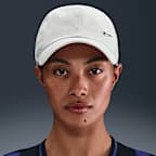 ◇Nike◇ Dry Fit Club Unstructured l Swoosh Cap White Me DRI-FIT CLUB UNSTRUCTURED SWOOSH CAP - WHITE | Performance